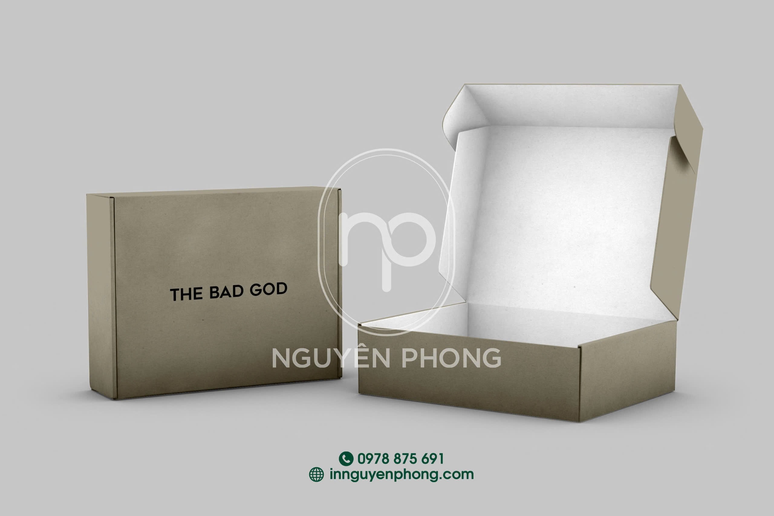 Dịch vụ in hộp carton đựng quần áo